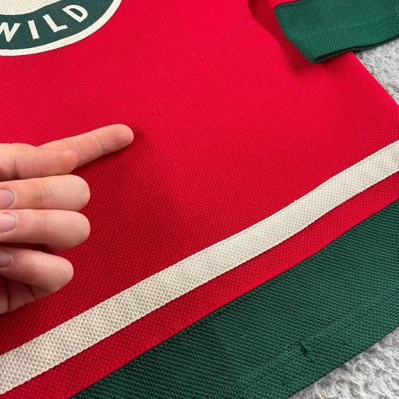 Minnesota Wild Zach Parise #11 Reebok NHL Jersey Youth Size XL (16/18) Red * - Picture 3 of 9
